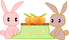 コタツでミカン